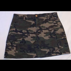 Camouflage pattern skirt
